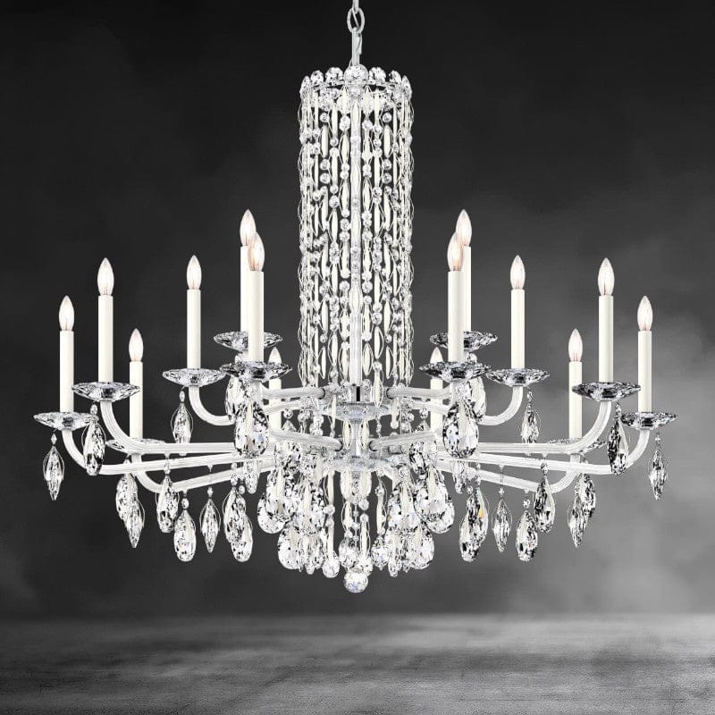 Siena Short Column Crystal Chandelier 41 inch