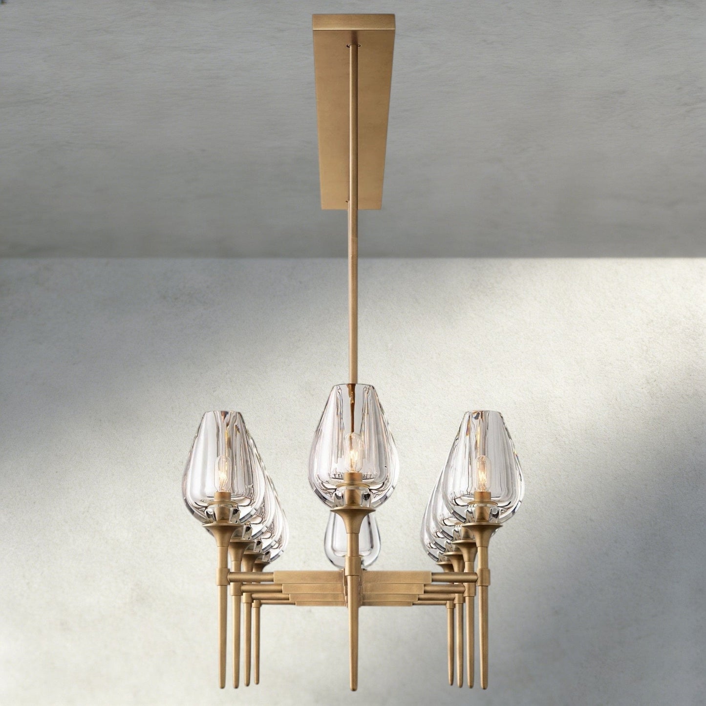 Tulip Linear Chandelier 52", 65" - GILDLAMPS