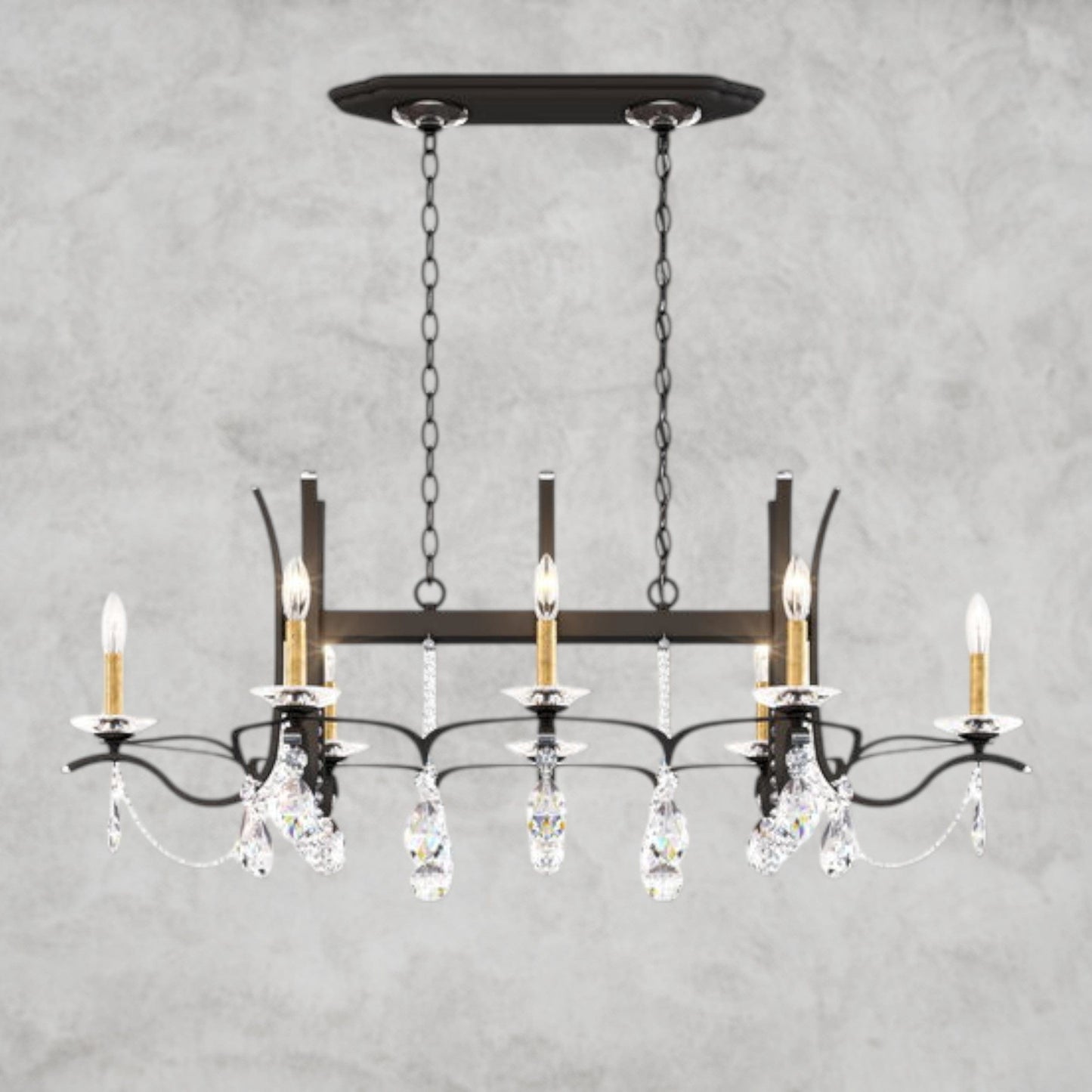 Vesca Long Chandelier 46 inch