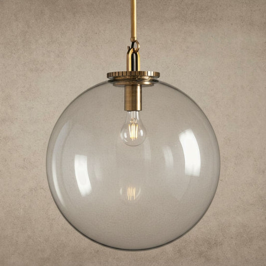 Wescott Globe Pendant with Rod - GILDLAMPS