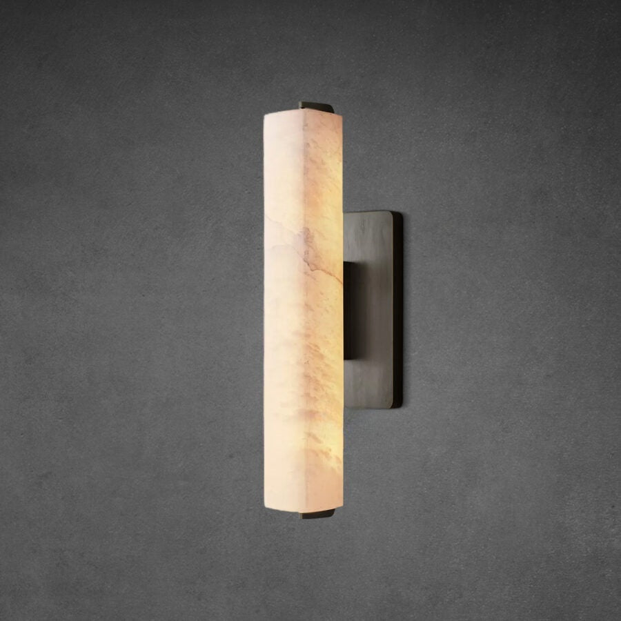 Auduban Alabaster Single Sconce