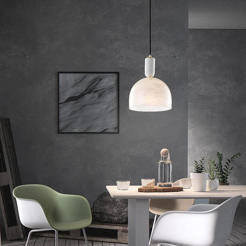 Mila Modern Alabaster Pendant Light For Living Room