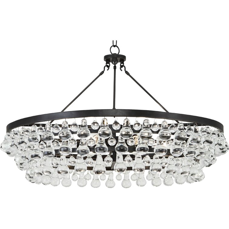 Artistic Pear Round Chandelier 50 inch, Dining Room Round Chandelier