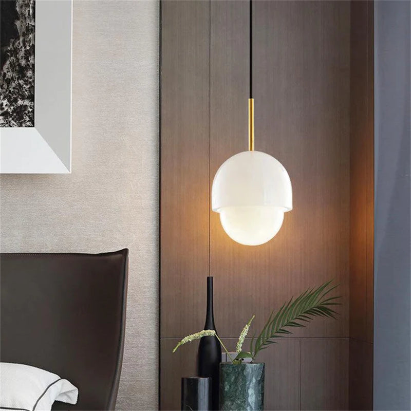 Mila Modern Alabaster Pendant Light For Living Room