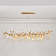 Avis Clear Crystal Branch Chandelier