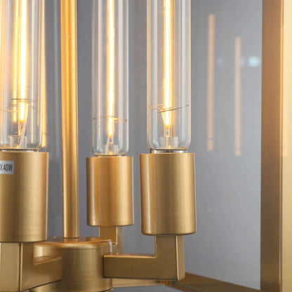 16 Inch Glass Lantern Pendant Light - Beckman - GILDLAMPS