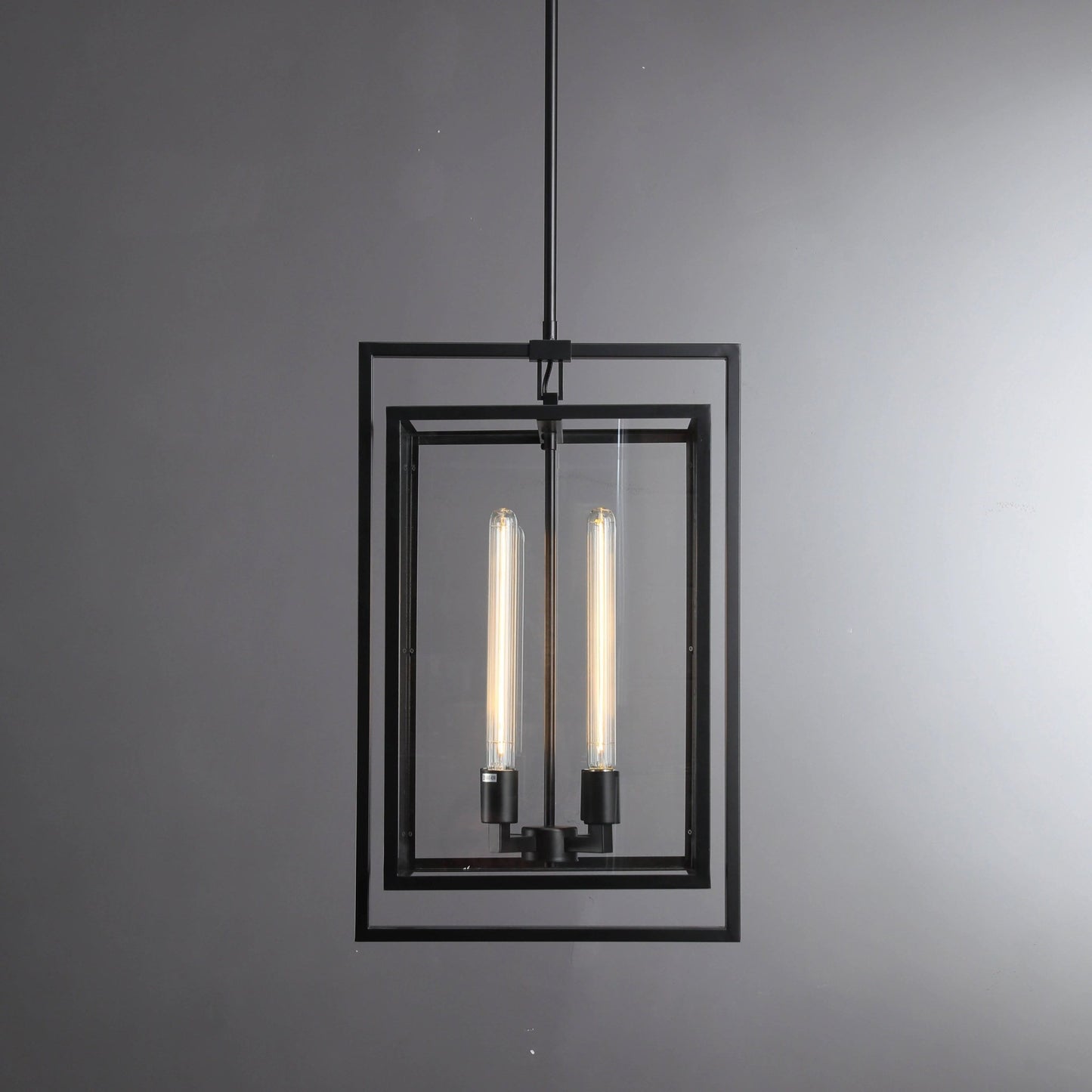 16 Inch Glass Lantern Pendant Light - Beckman - GILDLAMPS