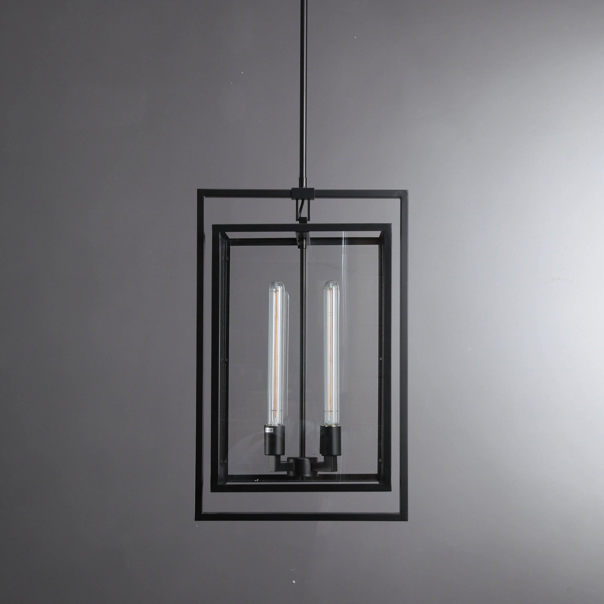 16 Inch Glass Lantern Pendant Light - Beckman - GILDLAMPS
