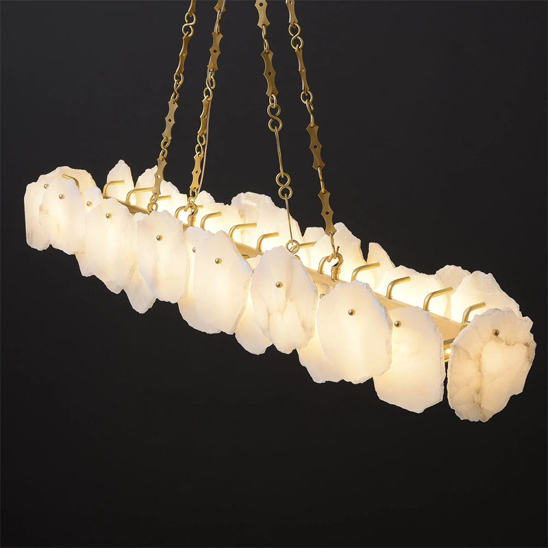 Aura Alabaster Linear Chandelier