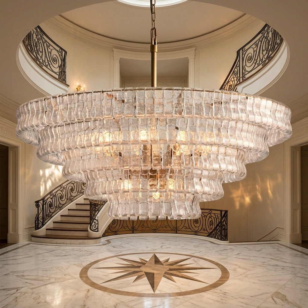 Ghiaccio Round Chandelier 24"36"48"60"