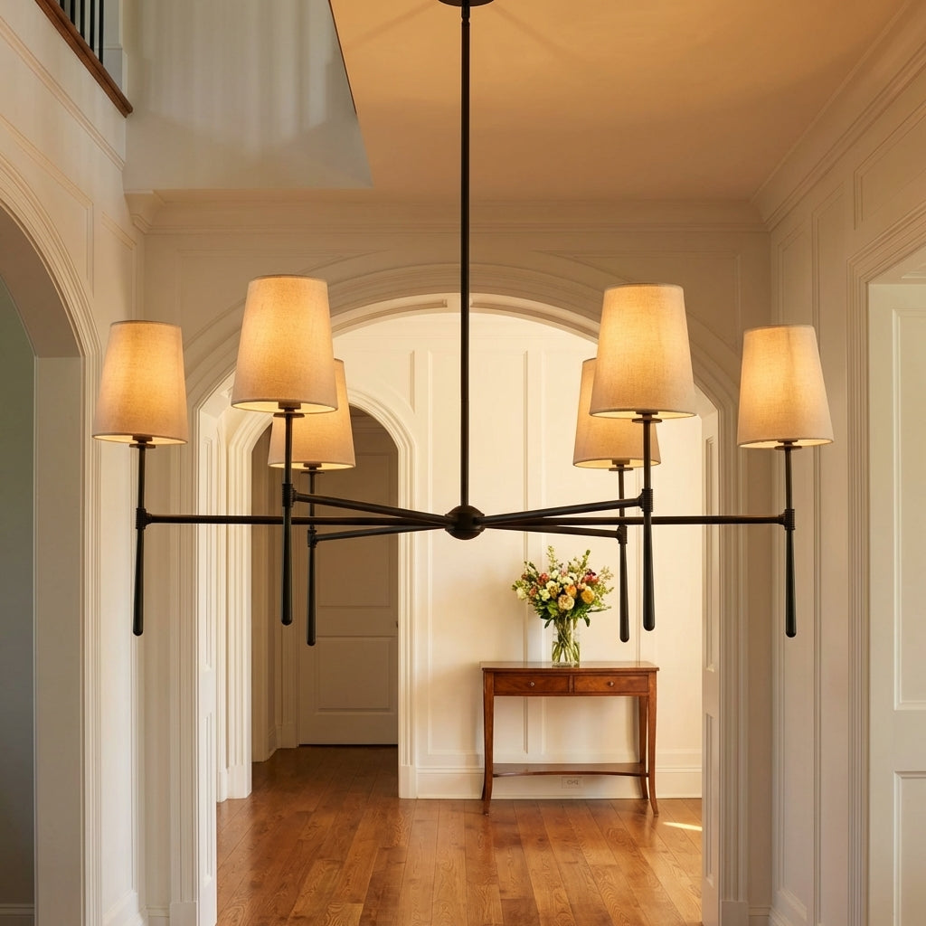 Rhodes Round Chandelier 4/6 Light