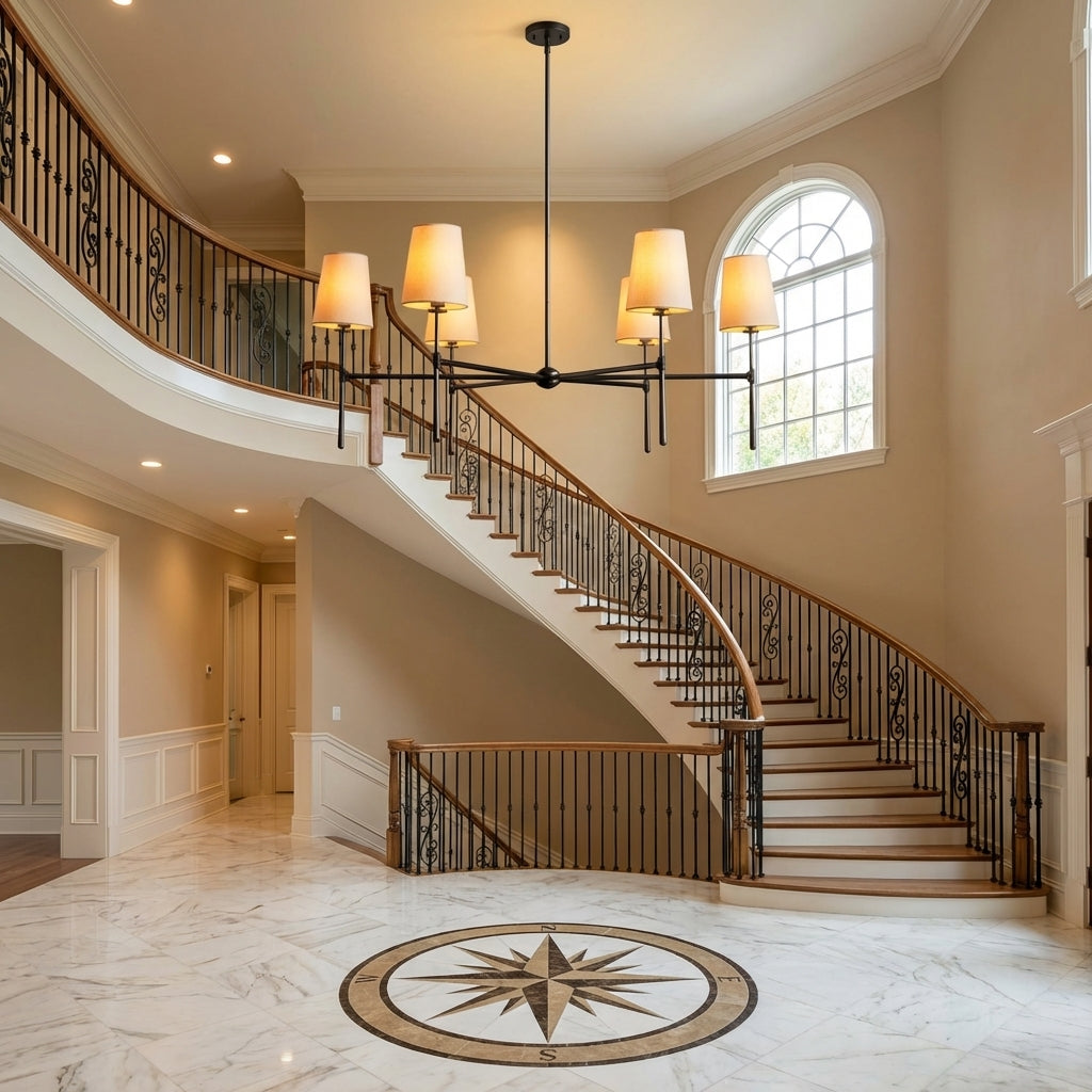 Rhodes Round Chandelier 4/6 Light