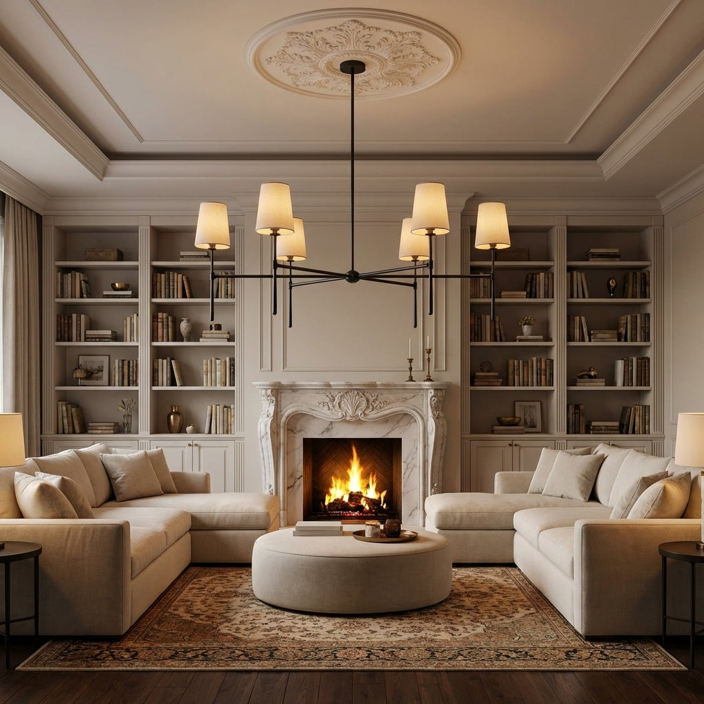Rhodes Round Chandelier 4/6 Light
