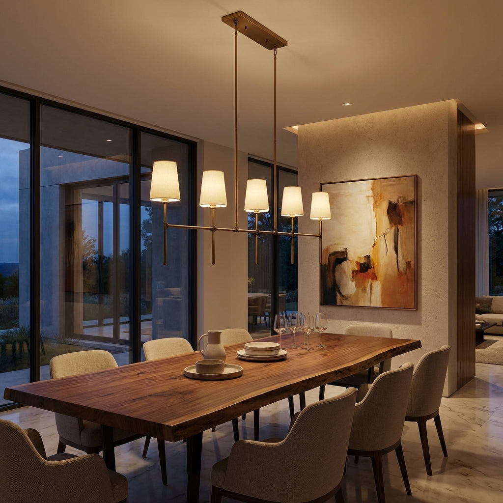 Rhodes Linear Chandelier 5/6 Light