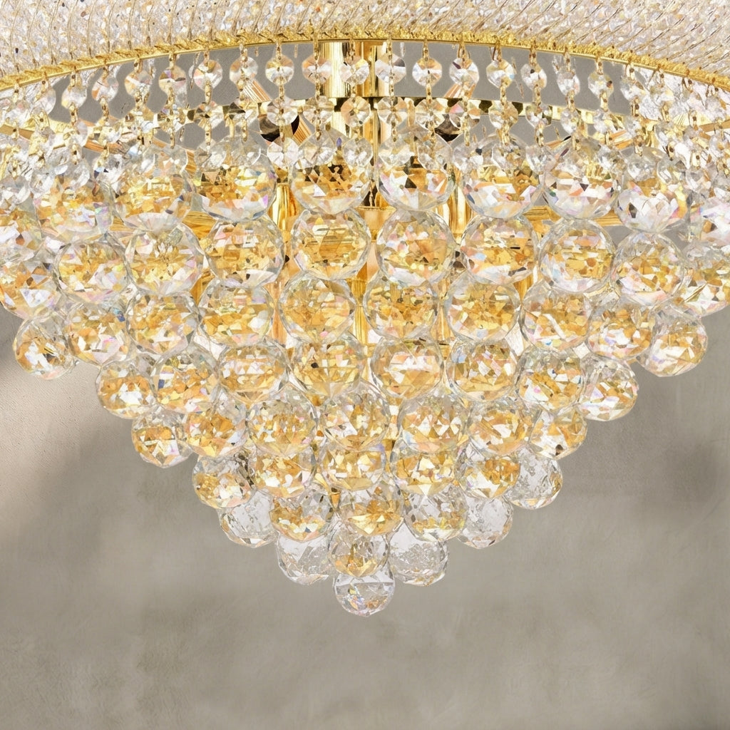 Luxury Crystal Chandelier for Grand Villa Hall and Duplex Staircase Lighting