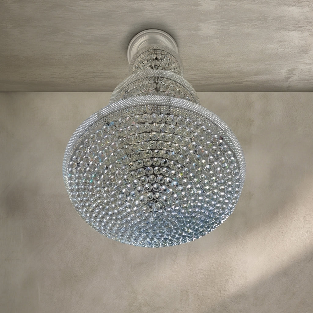 Luxury Crystal Chandelier for Grand Villa Hall and Duplex Staircase Lighting
