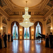 Luxury Crystal Chandelier for Grand Villa Hall and Duplex Staircase Lighting