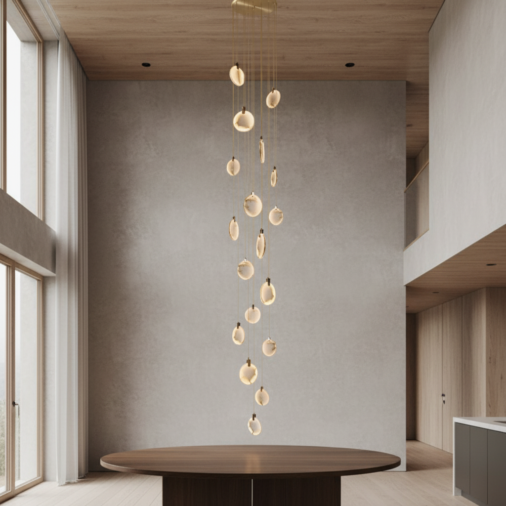 Aura Marble Multi-Light Pendant Chandelier