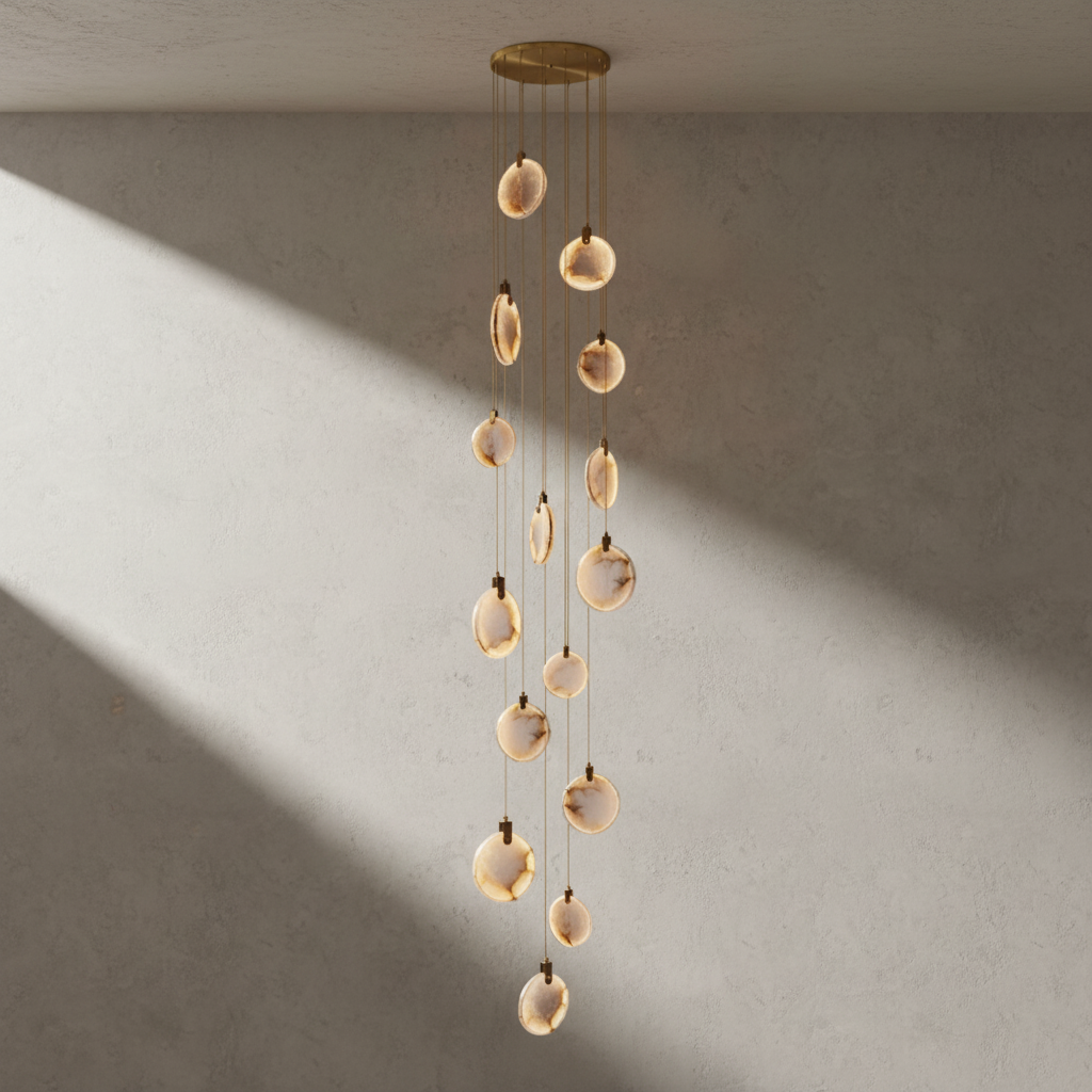 Aura Marble Multi-Light Pendant Chandelier