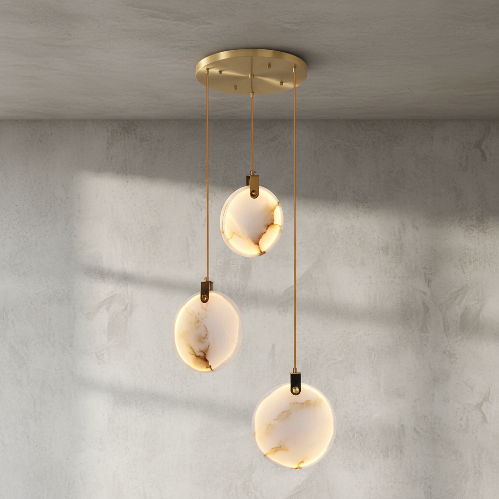 Aura Marble Multi-Light Pendant Chandelier