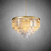 1920s Odaon Art Deco Round Chandelier 20"32''44'' - GILDLAMPS