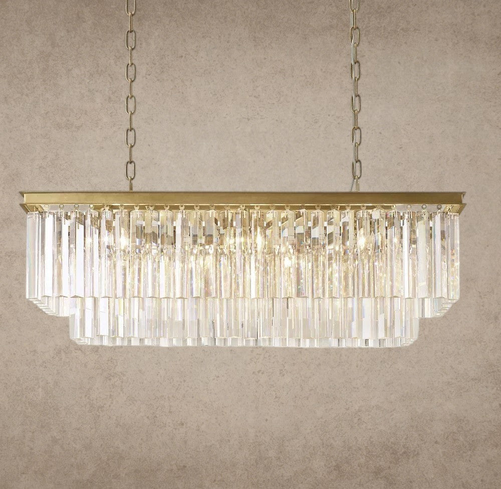 1920S Odeon Rectangular Chandelier