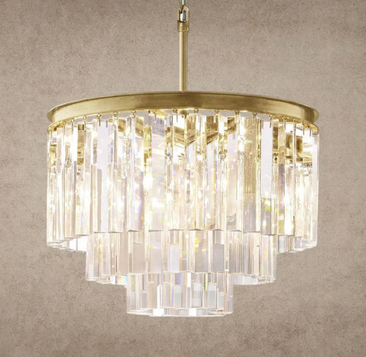 1920s Odeon Round Chandelier - GILDLAMPS