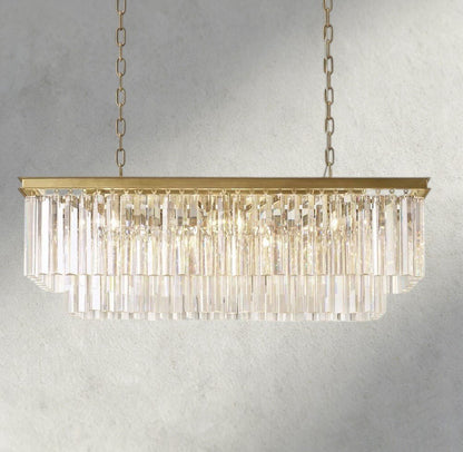 1920S Rectangular Chandelier 40", 49", 59" - GILDLAMPS