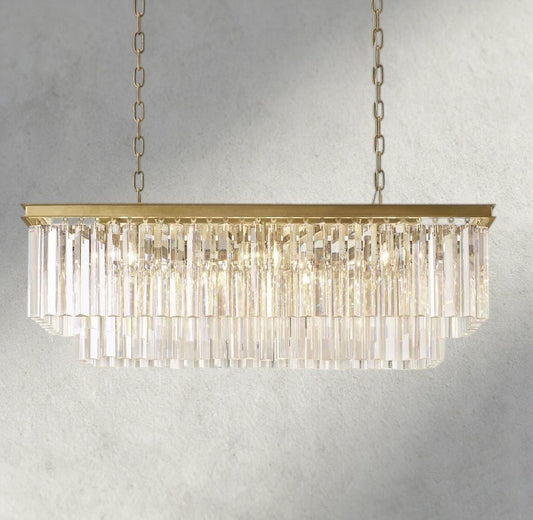1920S Rectangular Chandelier 40", 49", 59" - GILDLAMPS