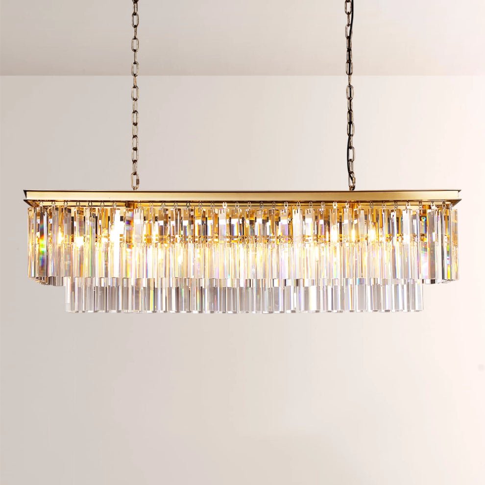 1920S Rectangular Chandelier 40", 49", 59", 72" - GILDLAMPS