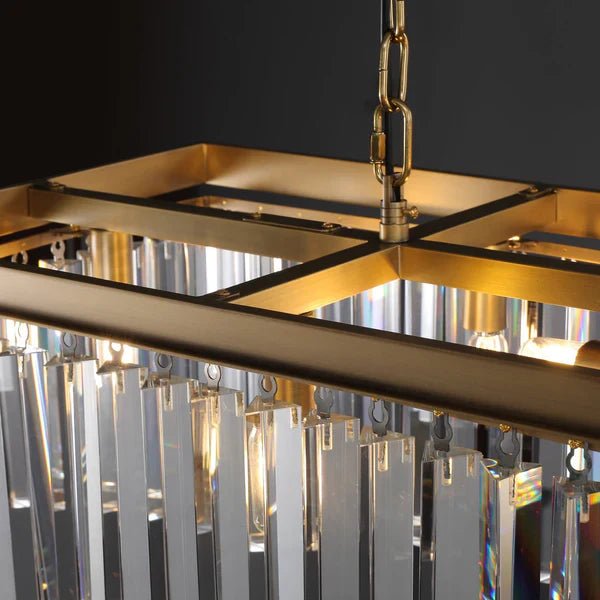 1920S Rectangular Chandelier 40", 49", 59", 72" - GILDLAMPS