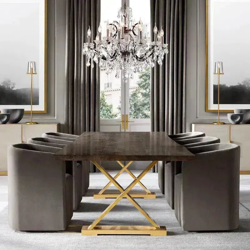 19th C. Romoco Iron & Crystal Round Chandelier 18" - GILDLAMPS