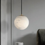 Hansa Alabaster Ball Pendant Light, Island Mini Pendant Light