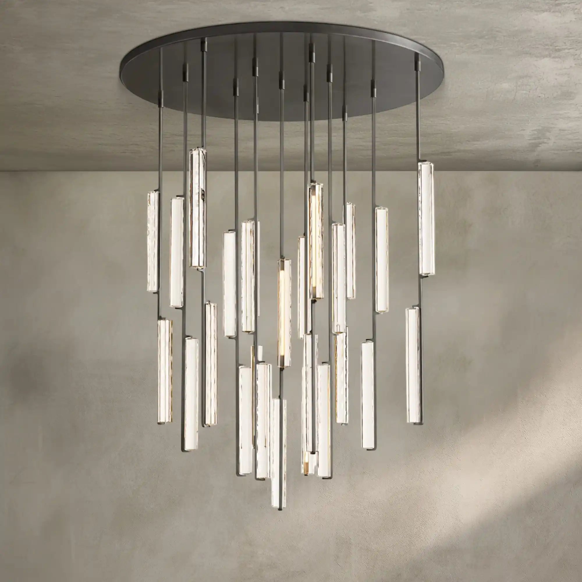 Auburn Crystal Round Chandelier 24‘’ 40‘’ 56‘’