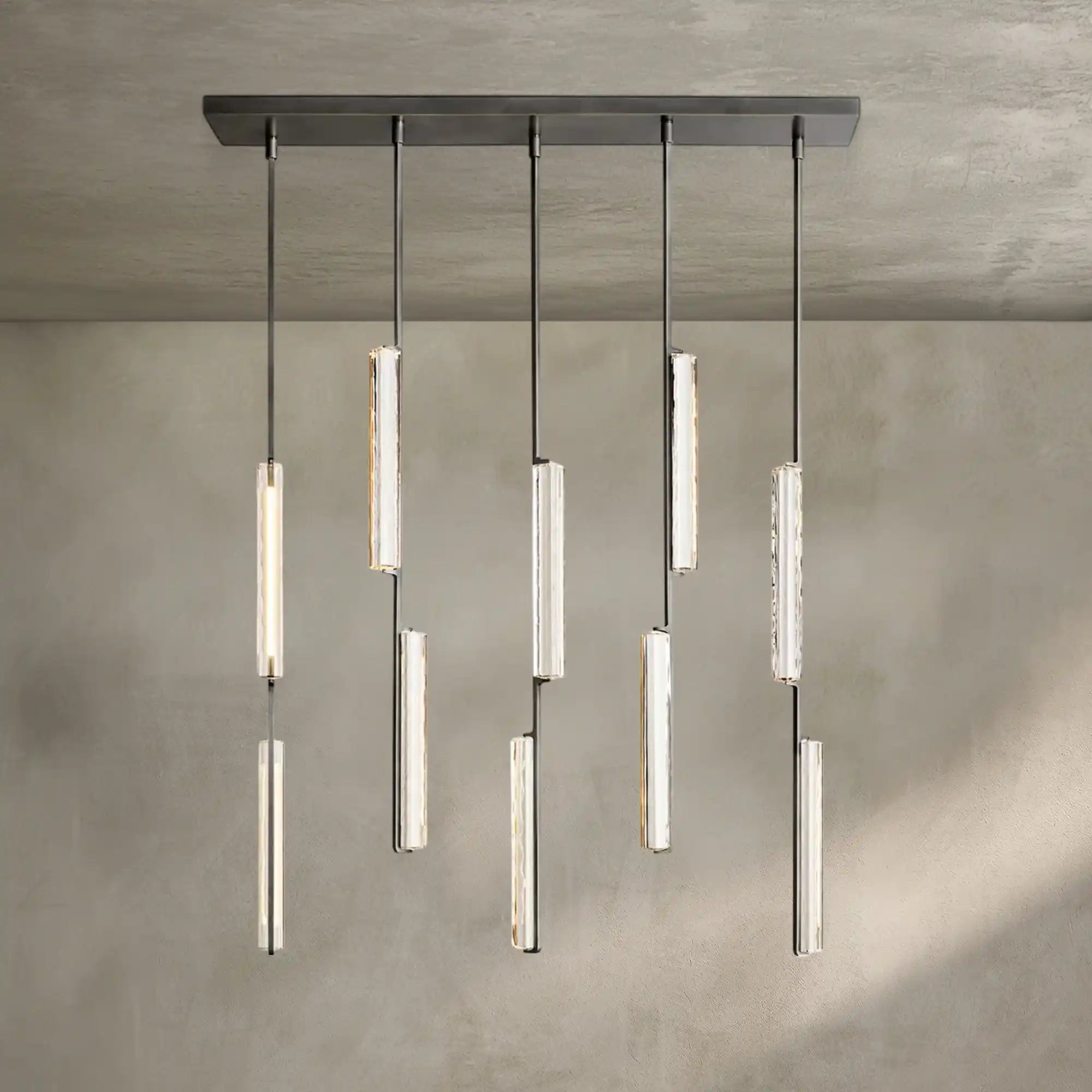 Auburn Crystal Linear Chandelier 54‘’
