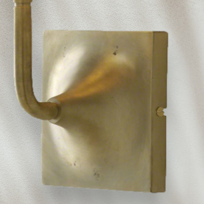 Brass Wall Sconce with Fabric Shade