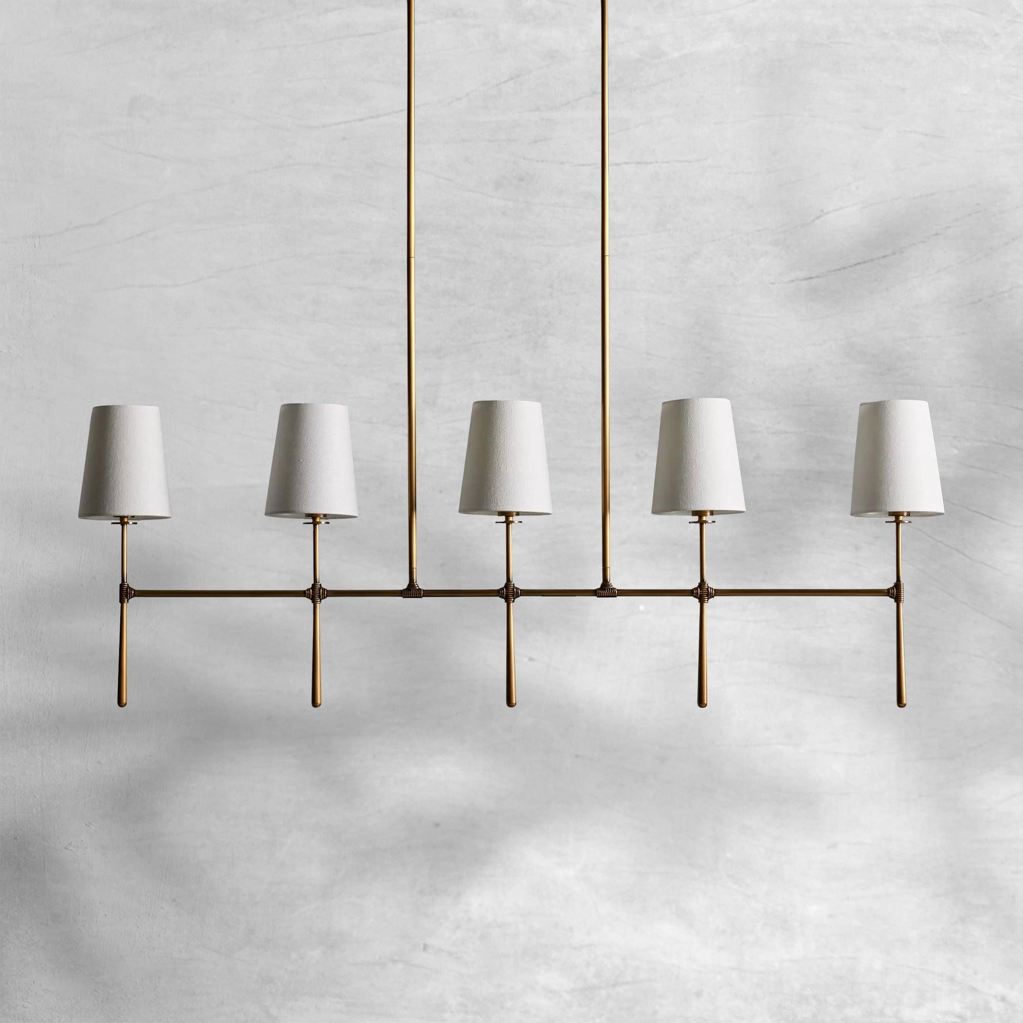 Rhodes Linear Chandelier 5/6 Light