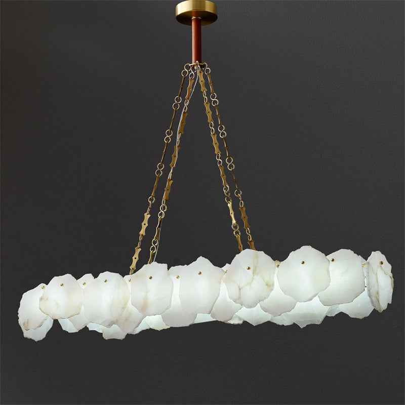 Aura Alabaster Linear Chandelier