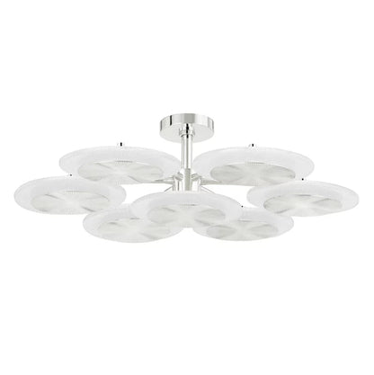 Ovo Ice Glass Round Chandelier 37.75 inch
