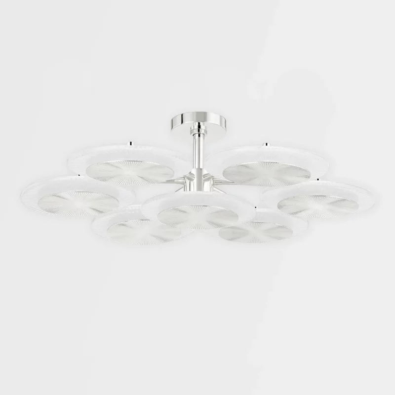 Ovo Ice Glass Round Chandelier 37.75 inch