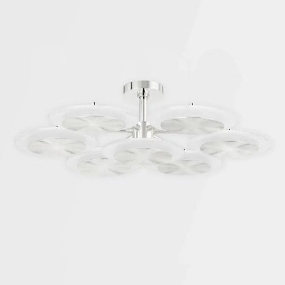 Ovo Ice Glass Round Chandelier 37.75 inch
