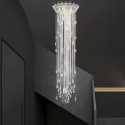 Grand Lumina Round Crystal Tassel Chandelier