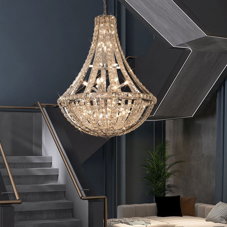 New Extra Large Luxury and Elegant Crystal Chandelier for Living Room/Staircase/Foyer/Villa/Duplex Hall