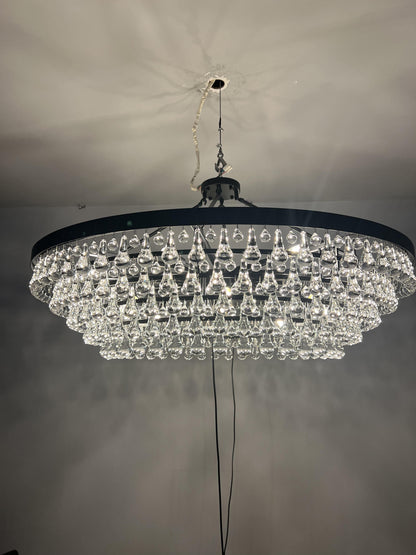 Artistic Pear Round Chandelier 50 inch, Dining Room Round Chandelier