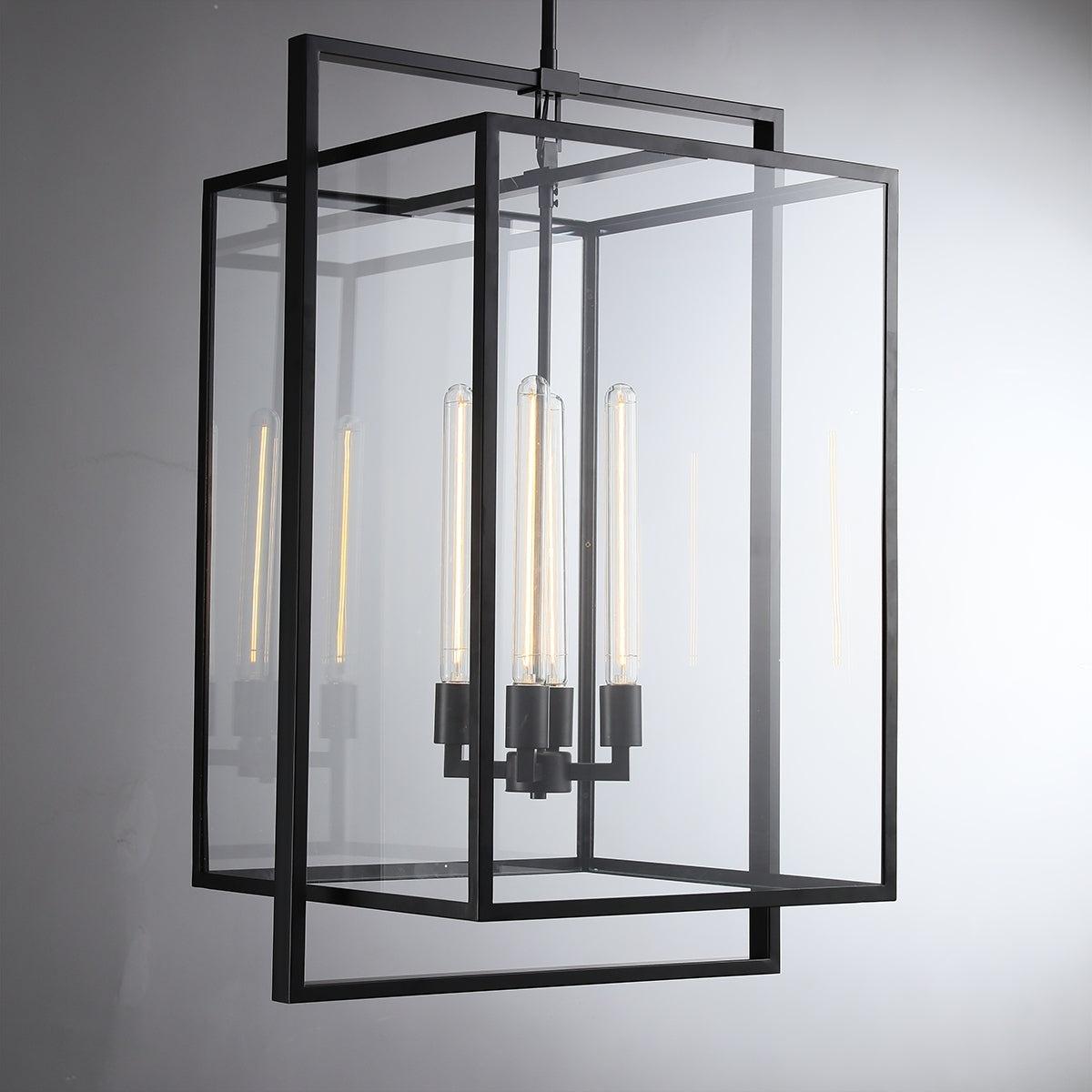 21 Inch Glass Lantern Pendant Light - Beckman - GILDLAMPS