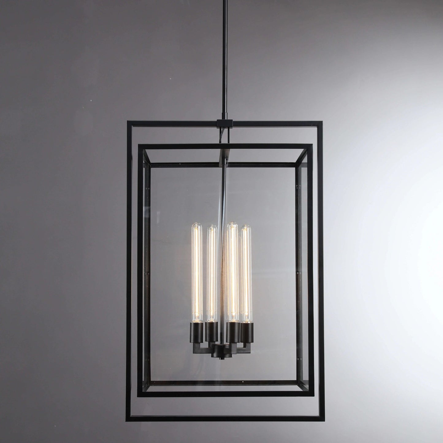 21 Inch Glass Lantern Pendant Light - Beckman - GILDLAMPS
