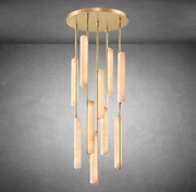 Auduban Alabaster Round Chandelier