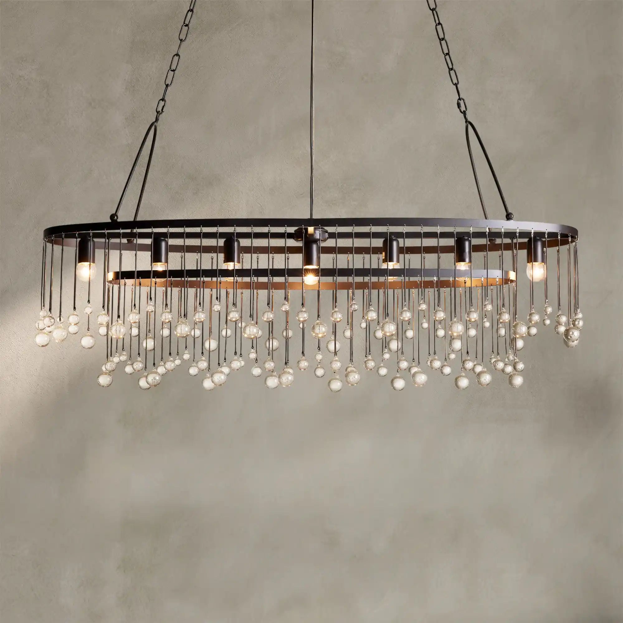 Aubrey 7 Light Oval Chandelier
