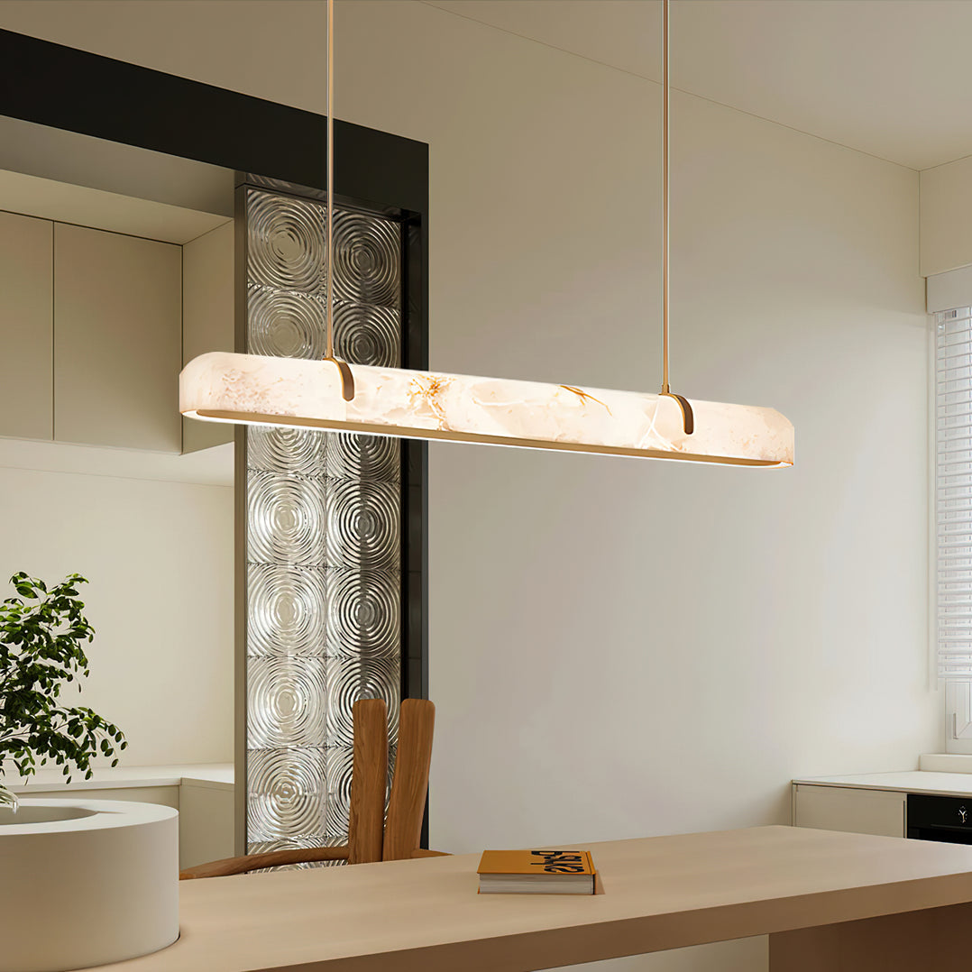 Alabaster Linear Chandelier