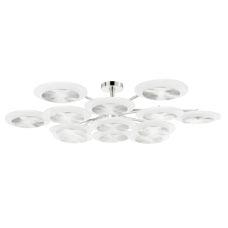 Ovo Ice Glass Round Chandelier 56.75 inch
